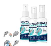 Limescale Cleaner Shower,100ml Limescale Remover Spray,Hard Water Spots Cleaning Spray,Shower Care Mist Limescales Stain Remover Sprays for Hard Water Home Bathroom Glass Bathtub Faucets Fixtures，3pc
