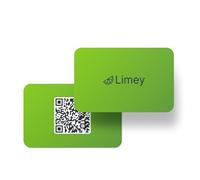 Limey Carte de visite numérique - Finition mate citron | NFC + QR | Tap & Connect