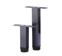 limiao123 Lot de 2 pieds de lit en métal robustes à lattes centrales réglables en hauteur pour cadre de canapé-lit (31 cm, forme en T)