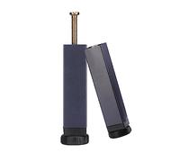 limiao123 Lot de 2 pieds de lit en métal robustes à lattes centrales réglables en hauteur pour cadre de canapé-lit (31 cm, trou unique)