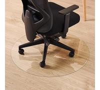 limiao123 Tapis Protection Sol,Tapis Chaise Bureau Anti Bruit Rond 1.5mm PVC Antidérapant résistant à l'usure Tapis de Protection pour Maison Bureau Salon (Diameter 115cm/45.2in)