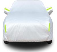 LIMINFACAI Bâche Voiture Extérieur pour Touareg II 2011 2012 2013 2014 2015 2016 2017 2018,Auto Imperméable Respirante Coupe Vent Solaire l'extérieur poussière Protection Housse,A/Silver-Green