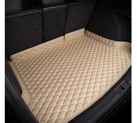 LIMINFACAI Cuir Tapis Coffre Voiture pour Audi A8 (4seats) 2006-2009,Auto Antidérapant Imperméable Cargaison Doublure Protection IntéRieur Accessoires,A/Beige