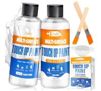 Limino Peinture de retouche - Amélioration de formule Blanc mat et brillant Vernis de retouche blanc pour réparer des surfaces multiples comme baignoires, carrelages, émail, murs, sols, meubles