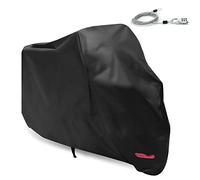 Limirror Bâche de protection pour moto - Pour intérieur et extérieur - Pour Harley-Davidson, Honda, Suzuki - Noir - 3XL (295 x 110 x 140 cm)