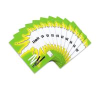 Limit Lot de 10 cahiers d'écolier A4 Linéature 25 - Ligné avec marge 16 pages Vert
