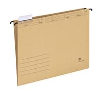 Limit Lot de 25 dossiers suspendus avec onglets transparents Marron naturel Format A4