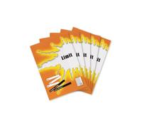Limit Lot de 5 cahiers A4 16 feuilles quadrillées avec marge 26