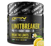 LIMITBREAKER® Pre Workout Booster avec Caféine 300 mg - Goût Citron Acide - avec L Citrulline, AAKG, Bêta Alanine & L Théanine - Haut Dosage - 360 g Poudre 20 Portions - Végan