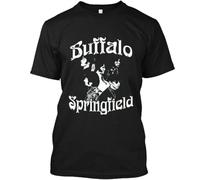 Limited Buffalo Springfield American Band Music Logo T ShirtBlackXL