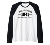 Limited Edition 1941 Année de Naissance 1941 Anniversaire Manche Raglan