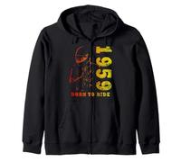 Limited Edition 1959 Biker Moto 65 Ans Sweat à Capuche