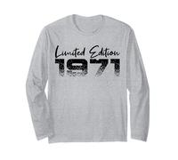 Limited Edition 1971 Année de Naissance 1971 Anniversaire Manche Longue