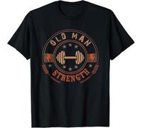 Limited Mens Old Man Strength Gym Design Best Gift Idea Tee T Shirt Black M