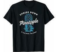 Limited Retro Upside Down Pineapple Swinger T-Shirt Black XL