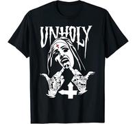 Limited Satanics Nun Tattoos Horror Unholy Tee T-Shirt S-3XL