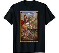 Limited The Goddess Athena The Emperor Tarot Card Greek Mythologys Tee Men T Shirt Men's Tops Tees Black L