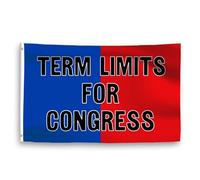Limites de mandat pour le drapeau du Congrès 61 x 91,4 cm en polyester pour déclaration politique du Congrès. Couleur : limites de durée pour le Congrès