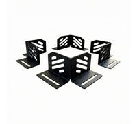 Limiteur Barres Toit en Fer Revêtement Noir Cuit Support Chargement Réglable Bloque Cargaison pour Coffre Toit Convient pour Routiers Transport Extérieur.