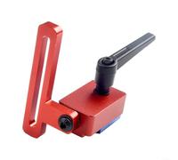 Limiteur d'arrêt en T en aluminium pour goulotte de jauge à onglet de 30 mm, outil de précision pour le travail du bois avec design ergonomique rouge