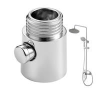 Limiteur de douche | 2,6 x 4 cm économise l'eau à chaque application | Vanne d'arrêt avec régulateur de pression en matériau inoxydable | Pour douchette à main domestique, idéal pour laver les cheveux