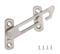 Limiteur de fenêtre en acier inoxydable, verrou de sécurité à battant avec contrôle de ventilation, limiteur de fenêtre 10 x 4,5 cm pour maisons et institutions, installation sur