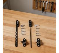 Limiteur de verrouillage de fenêtre réglable pour une sécurité à plusieurs étapes, design en forme de U pour ouverture vers l'intérieur et l'extérieur vers le bas pour fenêtres, bouchon de sécurité en