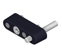 Limiteur d'ouverture à clé pour coulissant aluminium finition noir - LA CROISEE DS - DS2235-013