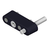 Limiteur d'ouverture à clé pour coulissant aluminium finition noir - LA CROISEE DS - DS2235-013