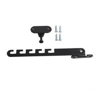 Limiteur d'ouverture de fenêtre avec angle réglable et vis pour fenêtres pliantes, butée de porte en acier carbone blanc ou noir pour fenêtres en bois, PVC, aluminium, métal (noir)