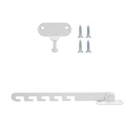 Limiteur d'ouverture de fenêtre, butée de fenêtre réglable avec vis pour fenêtres pliantes, entrebâilleur 5 positions en acier au carbone pour cadres en bois en PVC, aluminium, blanc