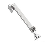 Limiteur d'ouverture de fenêtre en acier inoxydable avec butée réglable et bouton rotatif de sécurité, pour vantail intérieur ou extérieur, cadre en aluminium et acier (B)