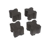 limiteurs de course à ressort 38 x 30 mm noir 4 pièces