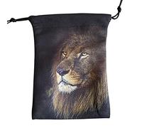 Limitoll 2 Sacs à dés en Tissu | Pochette à Bijoux de 13 x 18 cm avec Motif Animal | Sacs à Cordon de Serrage de Petite Taille pour Runes de Tarot, dés, Pierres de, marbre, Bijoux