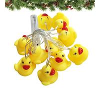 Limitoll Guirlande lumineuse à suspendre pour arbre - Petite veilleuse en forme de canard jaune - Lumières d'ambiance LED pour chambre à coucher, salon, jardin