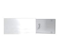 limmer 5437150 Chauffage/Infrarouge Chauffage de verre e GS, chauffage Panneau en Verre rahmenlosem pour salles de Salon et d'affaires pour montage mural et de plafond, 600 W, IP 44, 1185 x 585 x 39