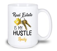 L'Immobilier, C'Est Mon Gagne-Pain Tasse À Thé Unique Mug Céramique Tasse À Café Cadeaux Amusants Pour Pâques Collègue Noël 330ml