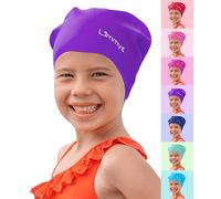 Limmys Bonnet de Bain Enfant, en Silicone 100%, pour Cheveux Longs, Doux, Extensible et Confortable, Conçu pour la Durabilité et sans Nœuds