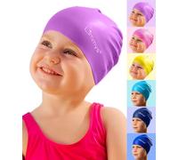 Limmys Bonnet de Bain Enfant, en Silicone 100 %, pour Filles et Garçons, Doux, Extensible et Confortable, Conçu pour Le Confort et la Durabilité