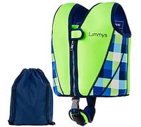 Limmys Gilet Natation Enfant Premium - Gilet Piscine Enfant Moderne pour Filles, Garçons et Tout-Petits - Sac de Rangement Inclus