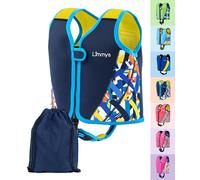 Limmys Gilet Natation Enfant Premium - Gilet Piscine Enfant Moderne pour Filles, Garçons et Tout-Petits - Sac de Rangement Inclus