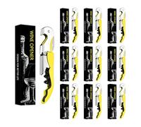 Limonadier Professionnel Serveur,Tire Bouchon Professionnel,Couteaux de Sommelier en Acier Inoxydable Avec DéCapsuleur et Coupe-Capsule (20, Jaune)