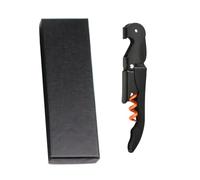 Limonadier,Tire Bouchon Sommelier,Ouvre Bouteille de Vin Professionnel,Couteaux en Acier Inoxydable avec DéCapsuleur et Coupe-Capsule,avec Boîte Cadeau(Orange Noir)