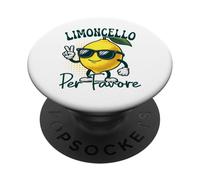 Limoncello Per Favore Funny Lemon Italian Women Cute Fruit PopSockets PopGrip Adhésif