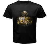 Limp Bizkit Gold Cobra Logo Men's Graphic T Shirt Black Manches Courtes(X-Large)