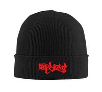 Limp Bizkit Rap Metal Rock Punk Bonnet d'hiver chaud en tricot Design cool et tendance avec les idées populaires Noir, Noir , Taille unique