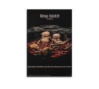 Limp Poster Bizkit - Impression sur toile - Décoration murale esthétique avec musique et film - Pour salon, chambre à coucher - 40 x 60 cm - Style sans cadre