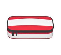 LimPac Trousse à crayons de grande capacité avec drapeau de l'Autriche - Trousse à crayons - Organiseur pour fournitures de bureau ou de maquillage, Noir , Taille unique, Art Eeco