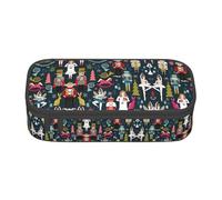 LimPac Trousse à crayons de grande capacité pour femme Motif Casse-noisette Ballet de Noël, Noir , Taille unique, Art Eeco