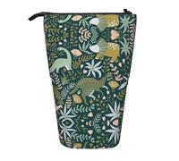 LimPac Trousse à crayons télescopique avec motif dinosaure mignon, Noir , Taille unique, Art Eeco